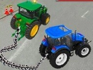 Chained Tractor Towing S...