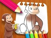 Curious George Coloring ...
